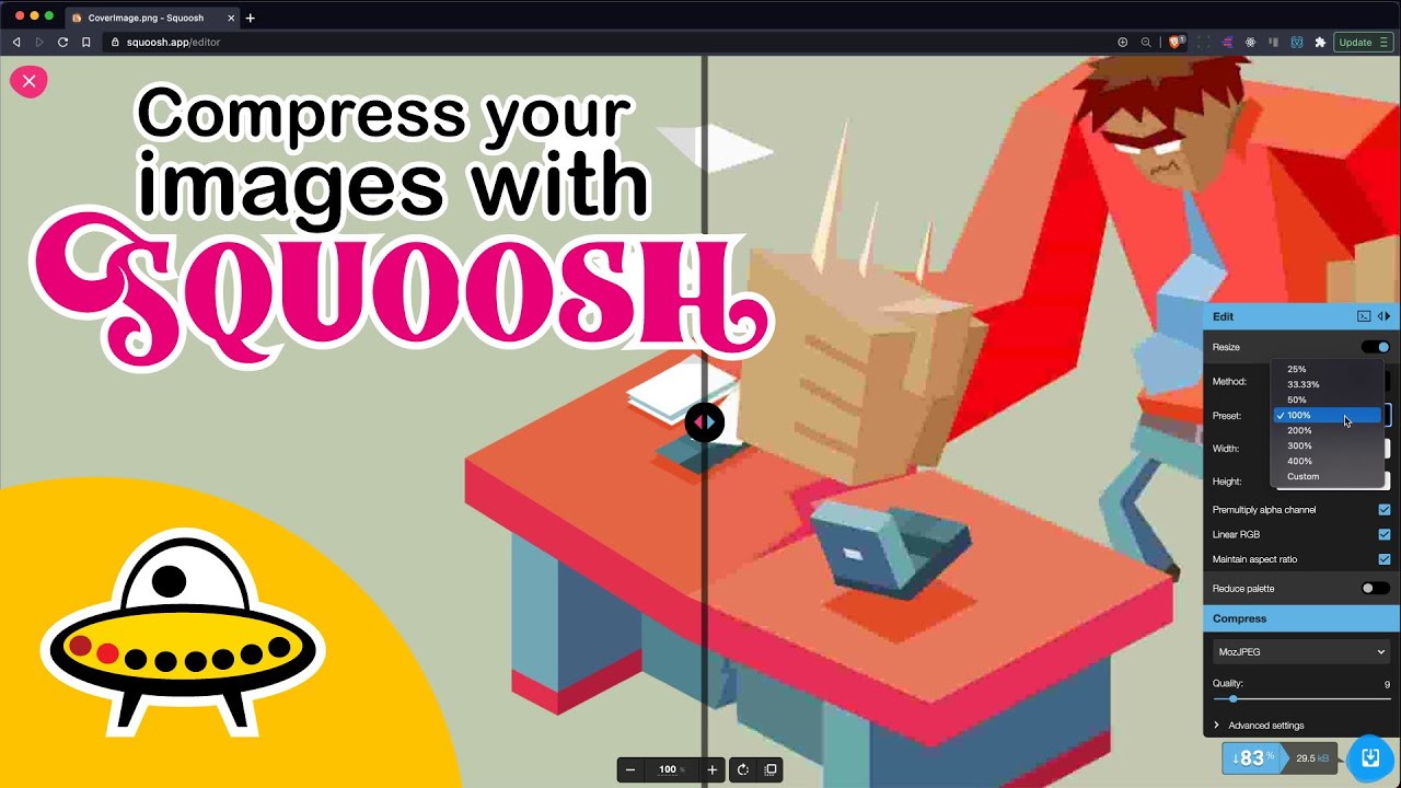 Automate Image Compression for your Websites with the latest codecs using Squoosh from Google
