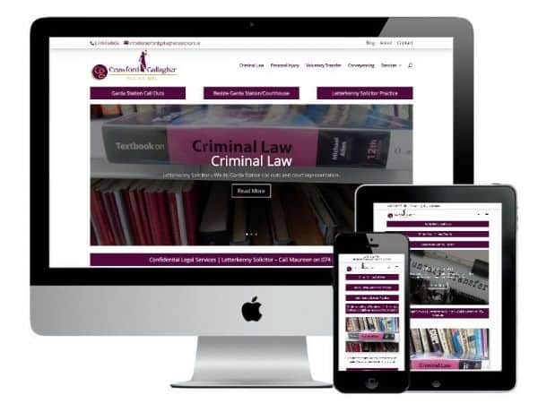 Crawford Gallagher Solicitors Website