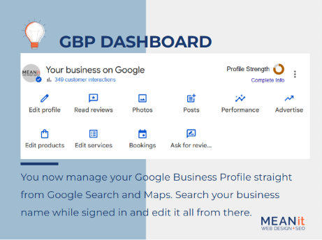 GBP Google Business Profile MEANit